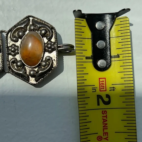 Vintage Stone and Pewter tone Choker - Picture 8 of 9